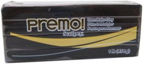 img 3 attached to Black Sculpey Premo Polymer Clay - Non Toxic - 1 lb. Bar - Ideal for Jewelry Making, Holiday Crafts, DIY Projects, Mixed Media Art, and Home Decor - Premium Quality Clay for Artists and Clayers