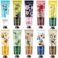 🌿 natural plant fragrance hand cream for dry working hands - 10 pack moisturizing hand care cream travel gift set with shea butter and aloe - 30ml travel size hand lotion for men and women logo