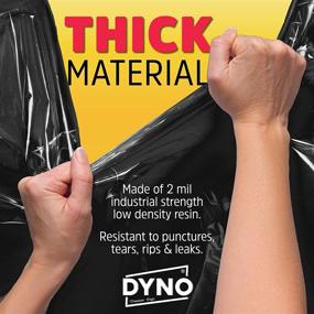 img 2 attached to 🗑️ 25-Count 95 Gallon 2 Mil Black Trash Bags - Individually Folded - Large Trash Bags for 96 Gallon Trash Cans - 61W x 68L