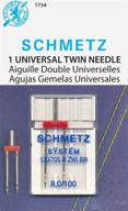 schmetz twin machine needle size 📍 8.0mm/100 1ct - perfect for precise double stitching logo