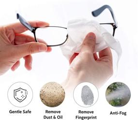 img 2 attached to 👓 Enhanced Formula Anti-Fog Wipes for Glasses, Eyeglasses, Goggles, Face Shields, Cameras, Screens, and Phones