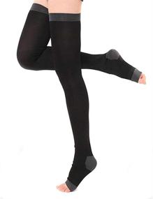 img 2 attached to Slimming Compression Stockings Overnight Leggings