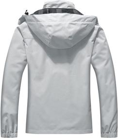 img 3 attached to Stay Dry in Style: MOERDENG Women's Lightweight Waterproof Rain Jacket - Ideal for Hiking and Travel