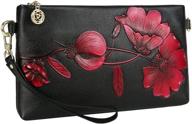 wild world leather wristlet fashion women's handbags & wallets for wristlets logo