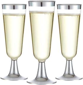 img 3 attached to 🥂 N9R Disposable Plastic Champagne Toasting Equipment, Supplies & Food Service Accessories