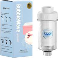 🚿 bubblewave vitamin c shower filter multi - chlorine, sediment, and rust remover - skin conditioning with vitamin c, honey, and propolis - aromatherapy shower (babypowder) logo
