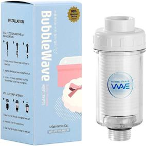 img 4 attached to 🚿 BUBBLEWAVE Vitamin C Shower Filter Multi - Chlorine, Sediment, and Rust Remover - Skin Conditioning with Vitamin C, Honey, and Propolis - Aromatherapy Shower (Babypowder)