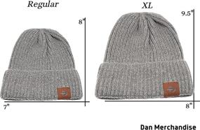 img 1 attached to Dan Merchandise Winter Beanie Charcoal Outdoor Recreation