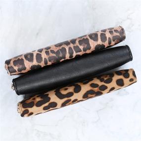 img 2 attached to Animal Print Zip Around Wallet Women's Handbags & Wallets and Wallets