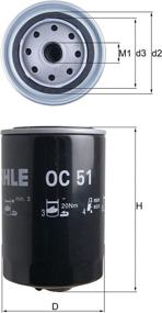 img 3 attached to MAHLE Original OC 51 Oil Filter: Ensuring Superior Engine Performance & Longevity