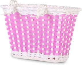 img 2 attached to 🌸 DRBIKE Kids Bike Basket with Flower - Perfect Accessory for 12-18 inch Girls Bicycles