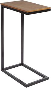 img 4 attached to 🌟 Modern Black and Wood Silverwood Side Table: Enhancing your space with elegance