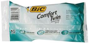 img 1 attached to BIC Comfort Twin Men's Disposable Razor, Pack of 10