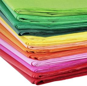 img 3 attached to 🎁 Supla 120 Sheets 24 Colors Tissue Paper Bulk - Vibrant Rainbow Wrapping & Art Craft Pom Pom Tissue Paper 20 x 26" for Birthday, Parties & Gifts