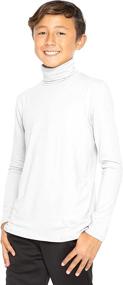 img 4 attached to 👚 Ultra-Soft Stretchy Long Sleeve Turtleneck in Poly Spandex