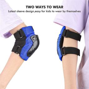 img 1 attached to 🛹 DaCool Kids Knee Pad Elbow Pads Wrist Guards for 3~8 years Thicker Safer Toddler Protective Gear Set - Skateboard Bike Safety Pads for Skating Cycling Rollerblading Scooter Sports Safety Gear Blue