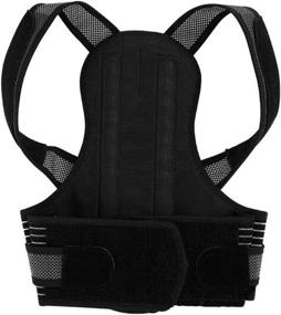 img 2 attached to 👍 ORANDESIGNE Posture Corrector: Adjustable Brace for Back Support & Straightening – Suitable for Men and Women (Black)
