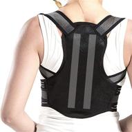 👍 orandesigne posture corrector: adjustable brace for back support & straightening – suitable for men and women (black) logo