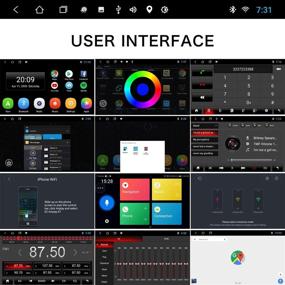 img 3 attached to 🚗 aboutBit 7 inch HD Touch Screen Android Double Din Car Stereo with GPS Navigation, Multimedia Radio Receiver, Mirror Link, WiFi, Bluetooth, Rearview Camera, Dual USB, AM & FM Radio - 1G/16G