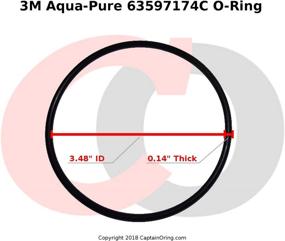 img 1 attached to (Pack of 3) Captain O-Ring - Replacement O-Rings for 3M Aqua-Pure 63597174C / Watts WP252235