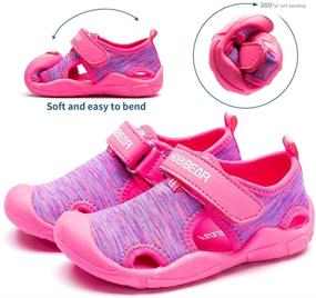 img 2 attached to 👞 HOBIBEAR Water Breathable Sandals for Toddler Boys | Outdoor Footwear