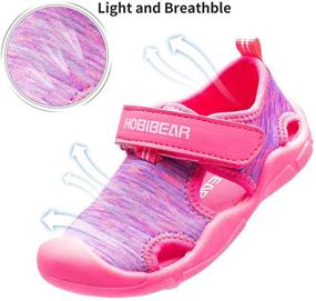 img 3 attached to 👞 HOBIBEAR Water Breathable Sandals for Toddler Boys | Outdoor Footwear