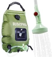 🚿 risepro solar shower bag - 5 gallons/20l premium camping shower with temperature 45°c and removable hose логотип