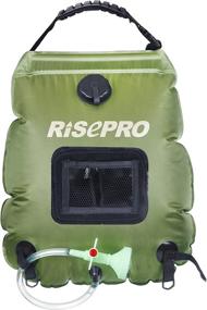 img 3 attached to 🚿 RISEPRO Solar Shower Bag - 5 Gallons/20L Premium Camping Shower with Temperature 45°C and Removable Hose