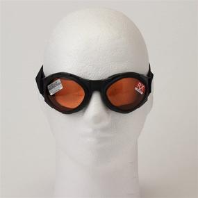 img 1 attached to 🕶️ Enhance Your Vision and Style with Bobster T4583 Bugeye Goggles: Black Frame/Amber Lens