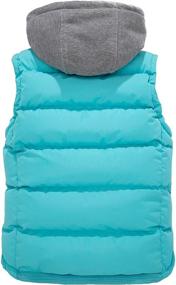 img 3 attached to 🧥 ZSHOW Girls' and Boys' Warm Hooded Puffer Vest: Thicken Padded Jacket for Winter Coat