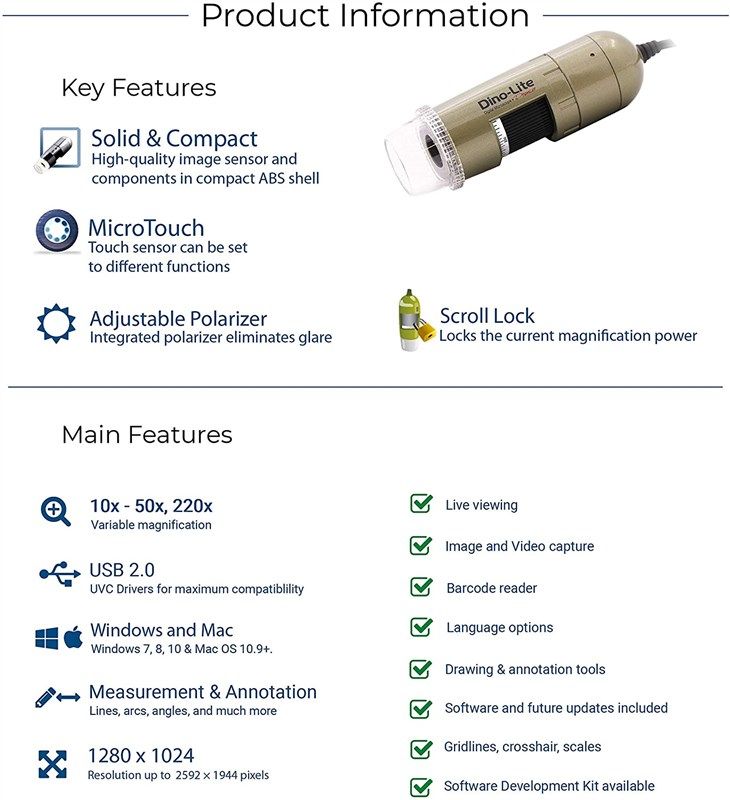Dino-Lite Digital Microscope with 1.3MP and USB 2.0並行輸入 通販