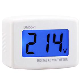 img 4 attached to 📊 DROK 90538 Flat Plug AC Voltage Panel Power Line Test Monitor Gauge Meter - 110V 220V LCD Voltmeter