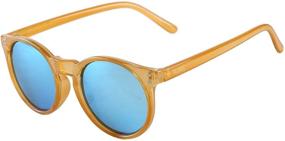 img 4 attached to 🕶️ Polarized Mirrored Sunglasses: Stylish UV Protection for Men and Women