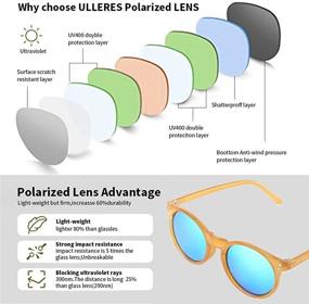 img 1 attached to 🕶️ Polarized Mirrored Sunglasses: Stylish UV Protection for Men and Women