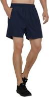 ggk men's 5-inch lightweight quick dry running shorts - ideal athletic shorts for workout, gym training with convenient back zipper pockets logo