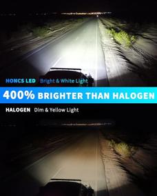 img 2 attached to HONCS 9005/HB3 LED лампы для фар, 400% ярче для дальнего света, регулируемый комплект с вентилятором, 6500K холодный белый, упаковка из 2 шт.