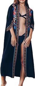 img 4 attached to 👙 MeiLing Cardigan Beachwear Swimwear Women's Apparel