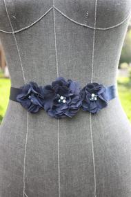 img 3 attached to 🌺 Burgundy Wedding Accessories: Bridesmaid Flowergirl Flowers, Women's Belts
