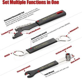 img 2 attached to 🔧 ARUCMIN 24-Piece Bike Tool Kit: Expert Bicycle Repair Set for Mountain & Road Bikes, Essential Maintenance Tools with Storage Case