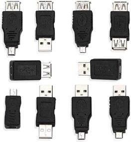 img 4 attached to ANiceS OTG 5-Pin мужской на женский мини адаптер-конвертер - USB в Micro USB