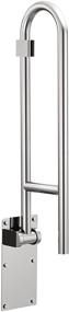 img 3 attached to 🚽 Moen R8960FD Stainless Steel Flip-Up Screw-In Grab Bar with Textured Grip - 30-Inch Length: Enhance Bathroom Safety and Accessibility