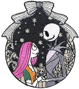 img 1 attached to 🎃 Jack and Sally Nightmare Before Christmas Embroidered Patch