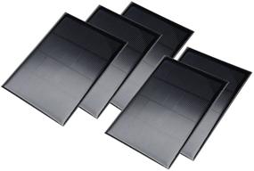 img 4 attached to 🌞 5Pcs 5V 300mA Poly Mini Solar Cell Panel Module DIY for Light Toys Charger | 104mm x 140mm - uxcell