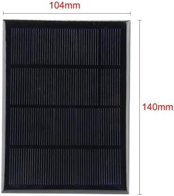 img 2 attached to 🌞 5Pcs 5V 300mA Poly Mini Solar Cell Panel Module DIY for Light Toys Charger | 104mm x 140mm - uxcell