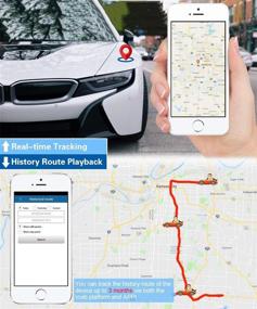 img 2 attached to 🚗 Hangang GPS - Мини Анти-вор в реальном времени Автомобильный трекер: Портативное GPS-отслеживание, Анти-потеря GPS-локатор с длительным временем ожидания 200 часов для кошелька, сумки, сумки для детей (iOS и Android)