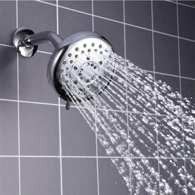 img 3 attached to 💦 High Pressure 5 Spray Settings Fixed Shower Head - F&R 4.7" AW2T502-F01CP