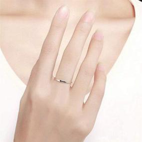 img 3 attached to 💍 Stackable Ring - Stainless Steel Heart-shaped Wedding Band with Promise Statement