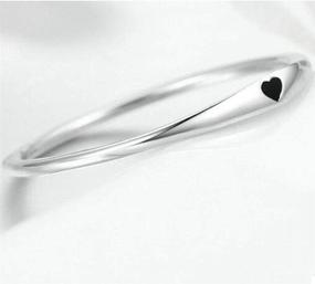 img 2 attached to 💍 Stackable Ring - Stainless Steel Heart-shaped Wedding Band with Promise Statement