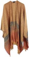 🧣 women's wool ruana wrap from ireland | biddy murphy's irish gifts | made in ireland | 85% lambswool | soft & lightweight | warm | gold | 54" x 72 logo