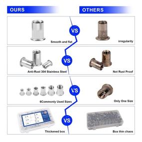 img 3 attached to Ассортимент заклепок с резьбой FlyOX из нержавеющей стали